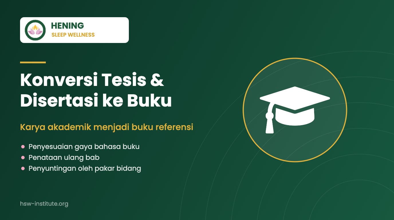 Konversi Tesis & Disertasi ke Buku